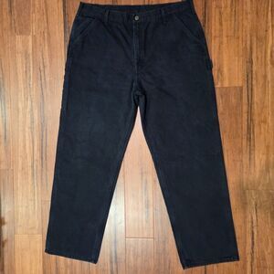 Carhartt B111 Lined Loose Straight Men 40x32 Black Duck Carpenter Pants Gorpcore